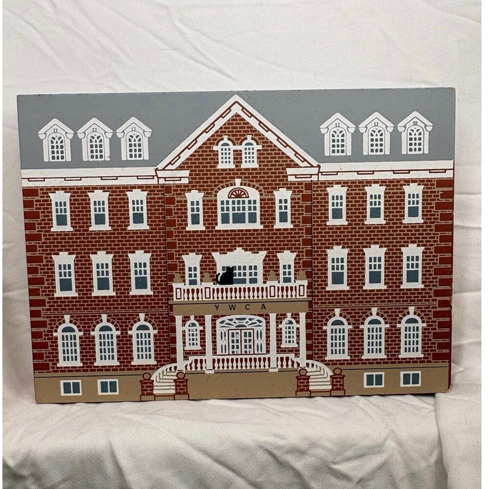 The Cat's Meow 1993 Lancaster YWCA Building Shelf Sitter